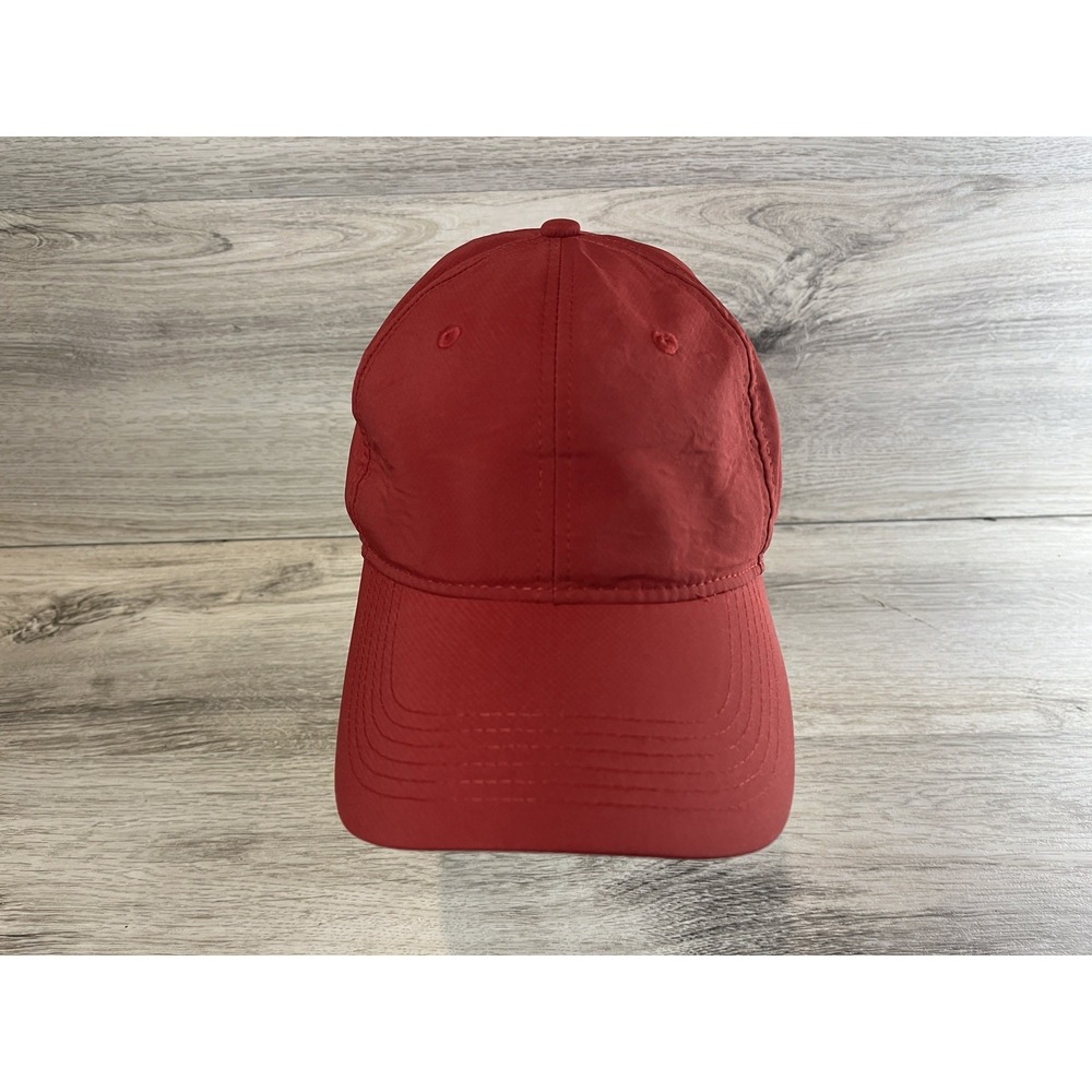 Mizuno Performance Golf Hat‎ Mid Fit Strapback Cap Adjustable Red Athletic